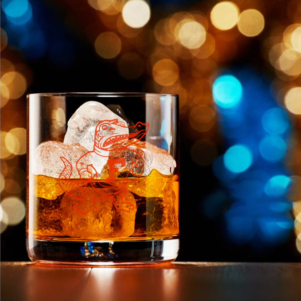 Set of 2 Florida Gators College Vault Sketch 14oz Rocks Glasses