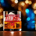 Set of 2 Nebraska Cornhuskers 14oz Alumni Rocks Glasses