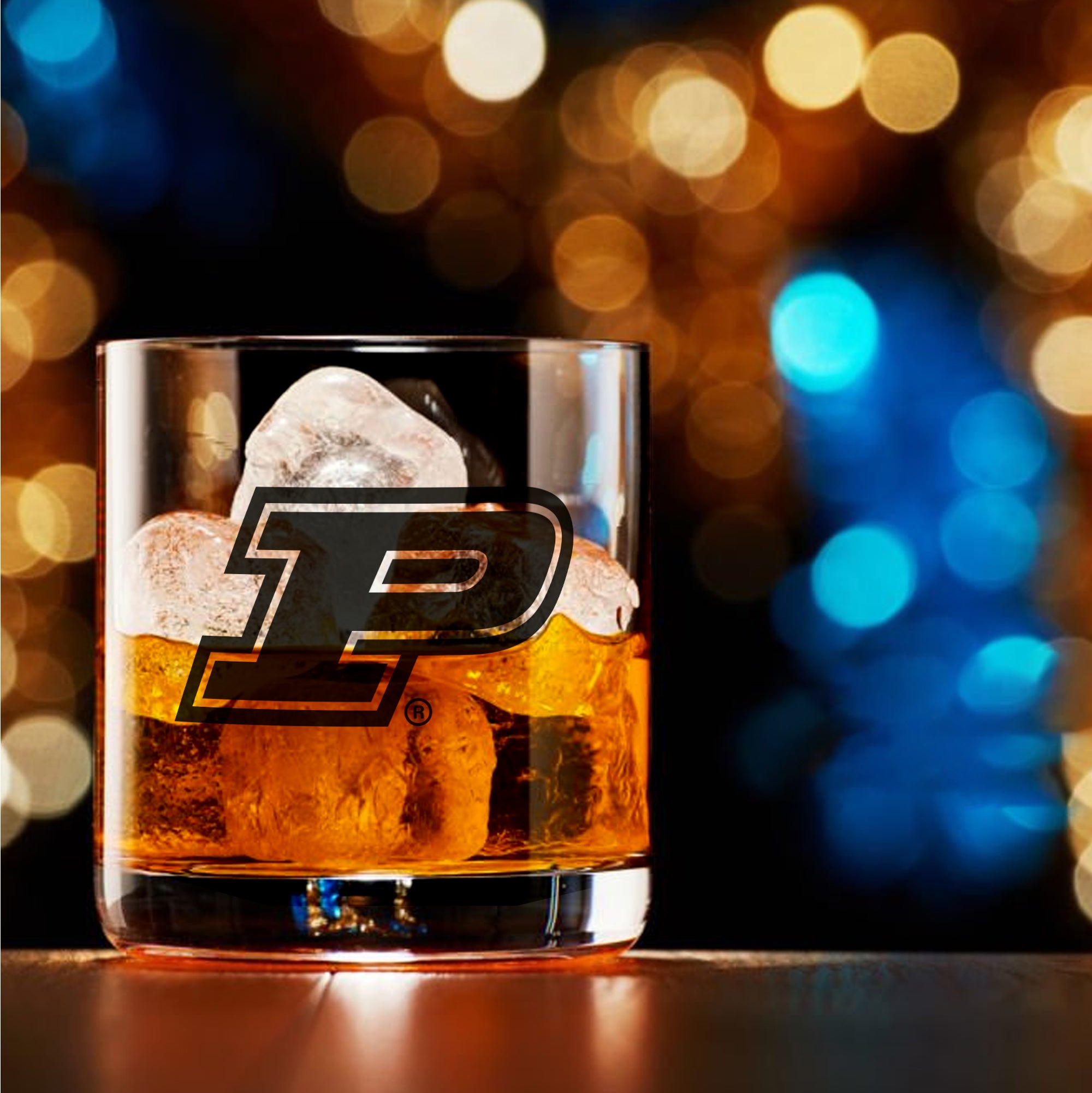 Set of 2 Purdue Boilermakers College Vault Sketch 14oz Rocks Glasses