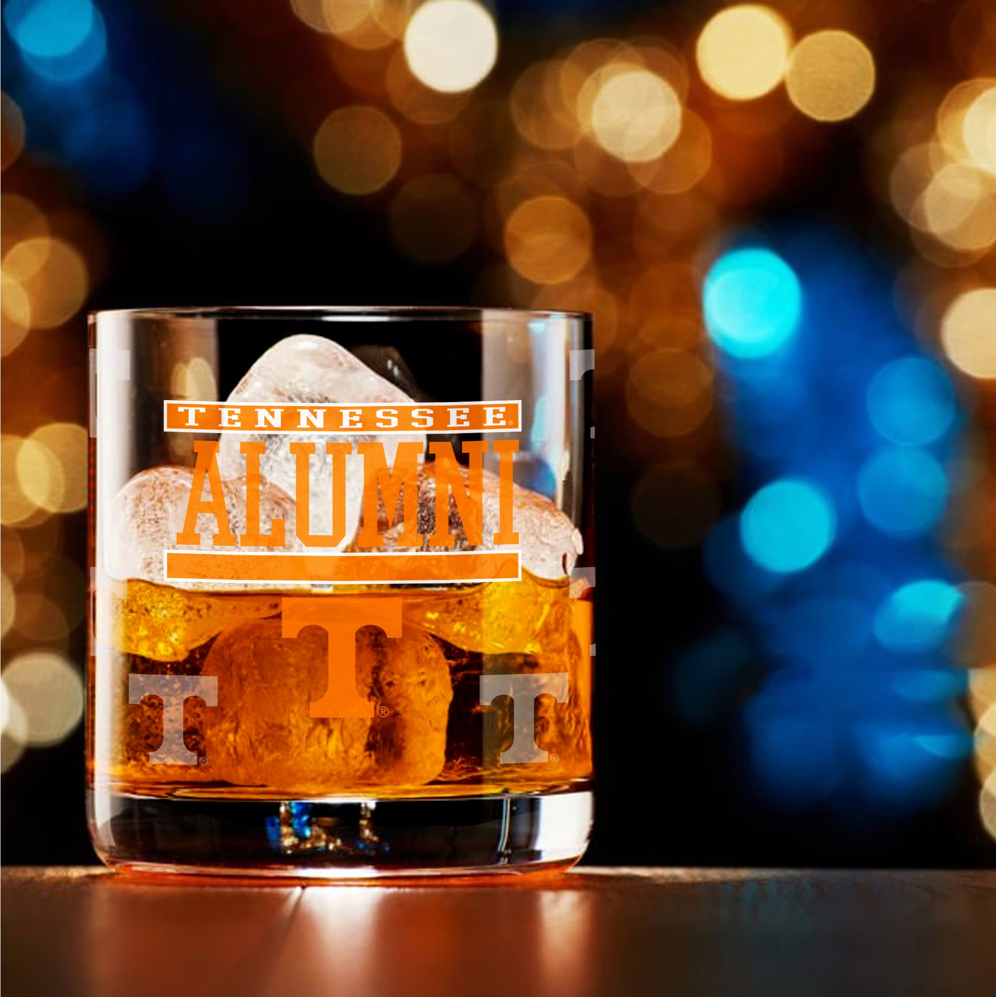 Set of 2 Tennessee Volunteers 14oz Alumni Rocks Glasses