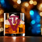 Set of 2 Virginia Tech Hokies College Vault Sketch 14oz Rocks Glasses