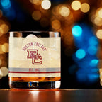Boston College Eagles Set of 2 College Vault Tan Retro 14oz Rocks Glasses