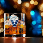 Set of 2 Villanova Wildcats Campus Line Art 14oz Rocks Glasses