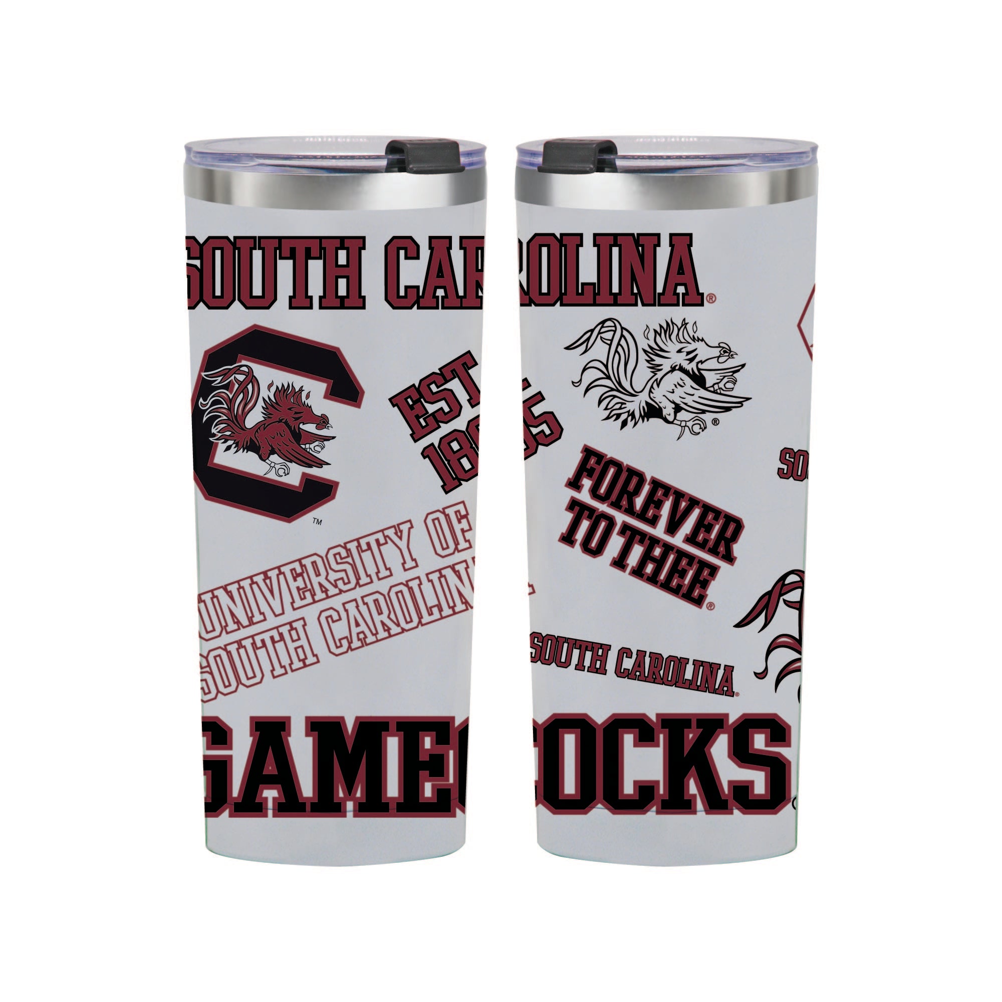 24oz South Carolina Gamecocks Medley Stainless Steel Tumbler