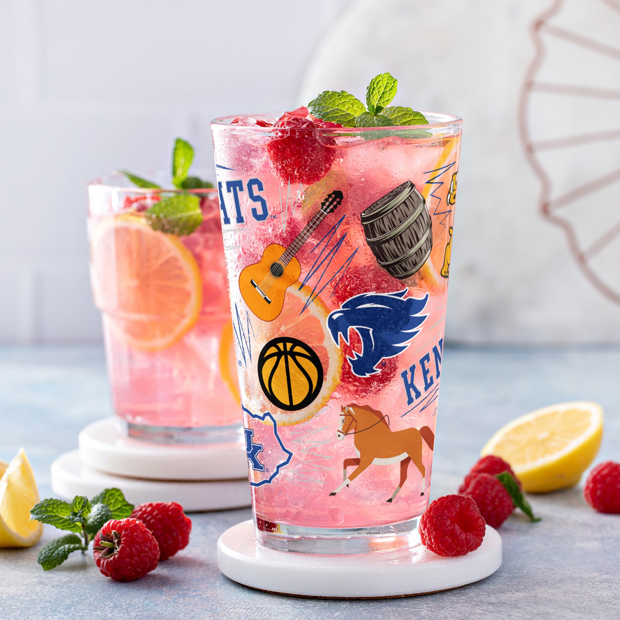 Set of 2 Kentucky Wildcats Local 16oz Pints