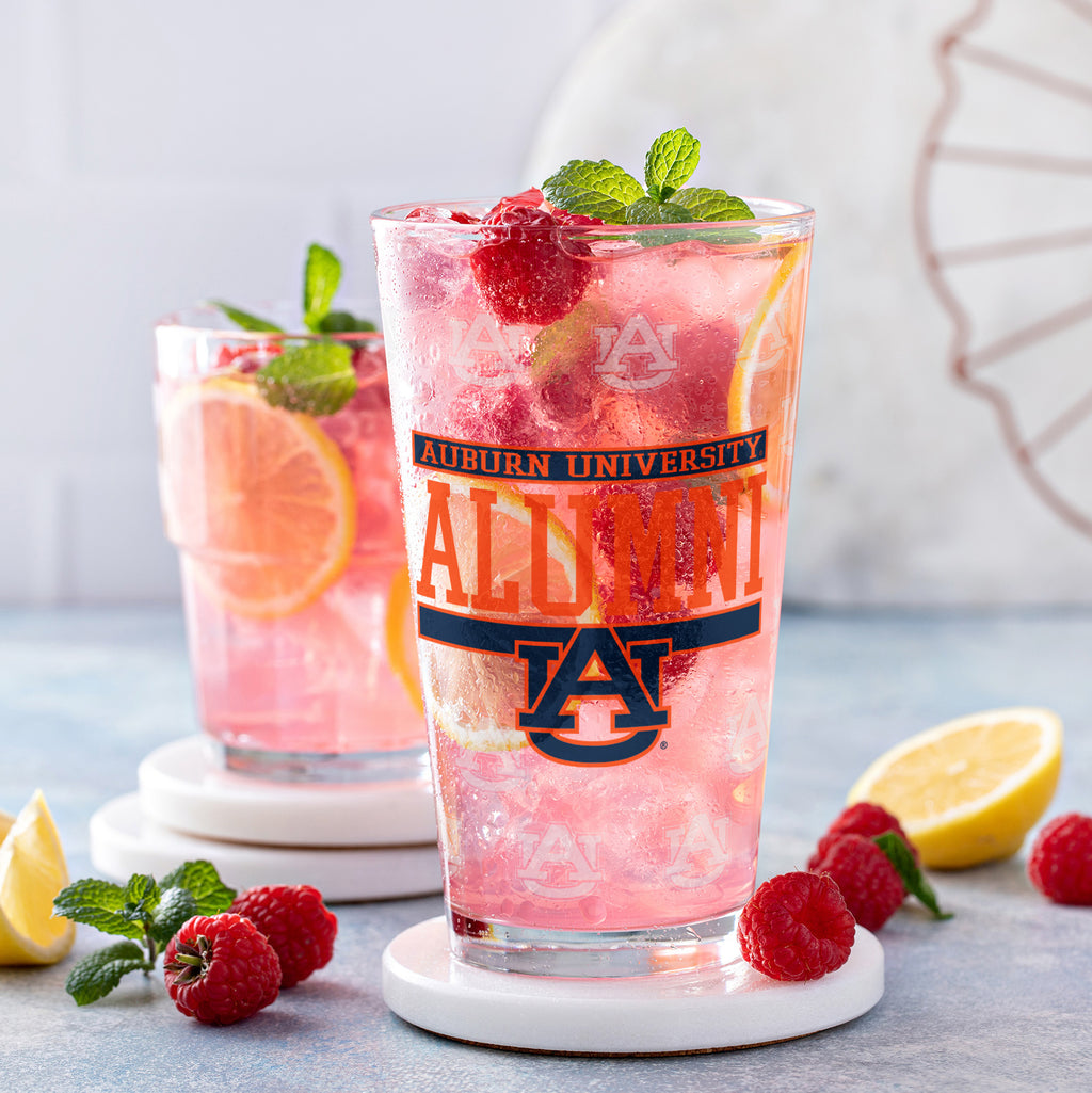Set of 2 Auburn Tigers 16oz Alumni Pints