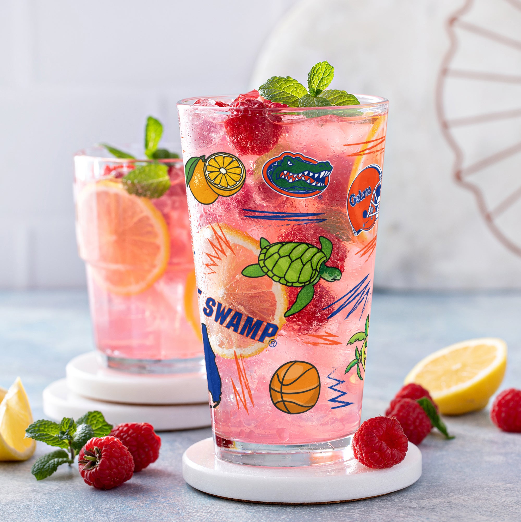 Set of 2 Florida Gators Local 16oz Pints