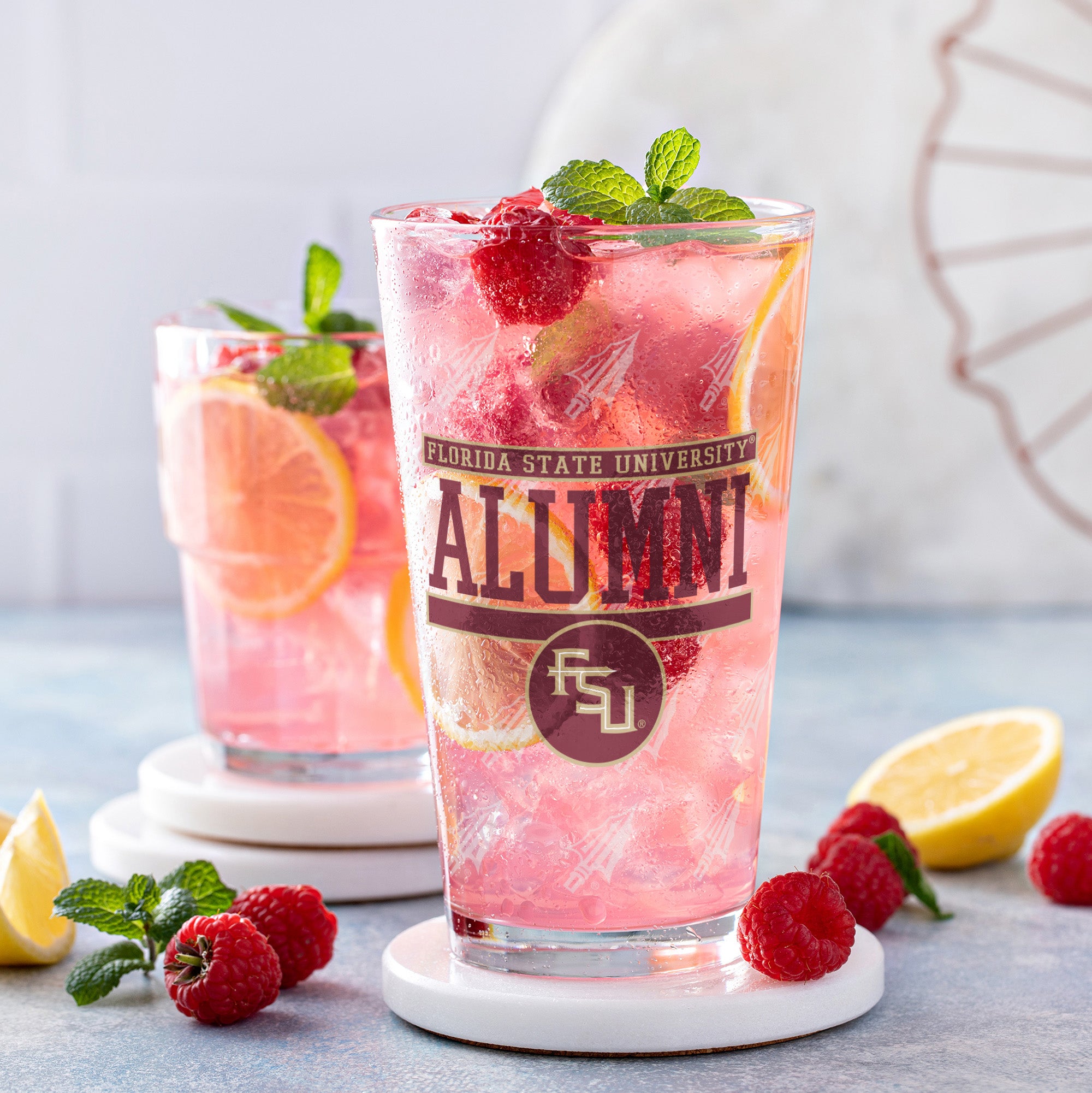 Set of 2 Florida State Seminoles 16oz Alumni Pints