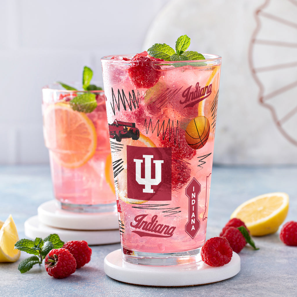 Set of 2 Indiana Hoosiers Local 16oz Pints