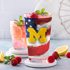 Set of 2 Michigan Wolverines 16oz Americana Pints