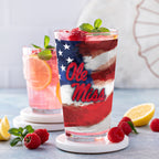 Set of 2 Ole Miss Rebels 16oz Americana Pints