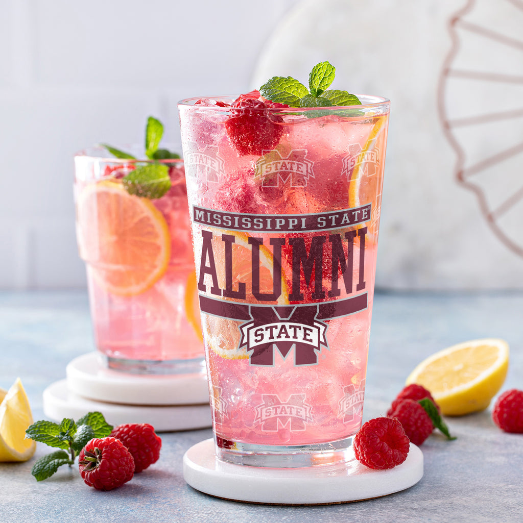 Set of 2 Mississippi State Bulldogs 16oz Alumni Pints