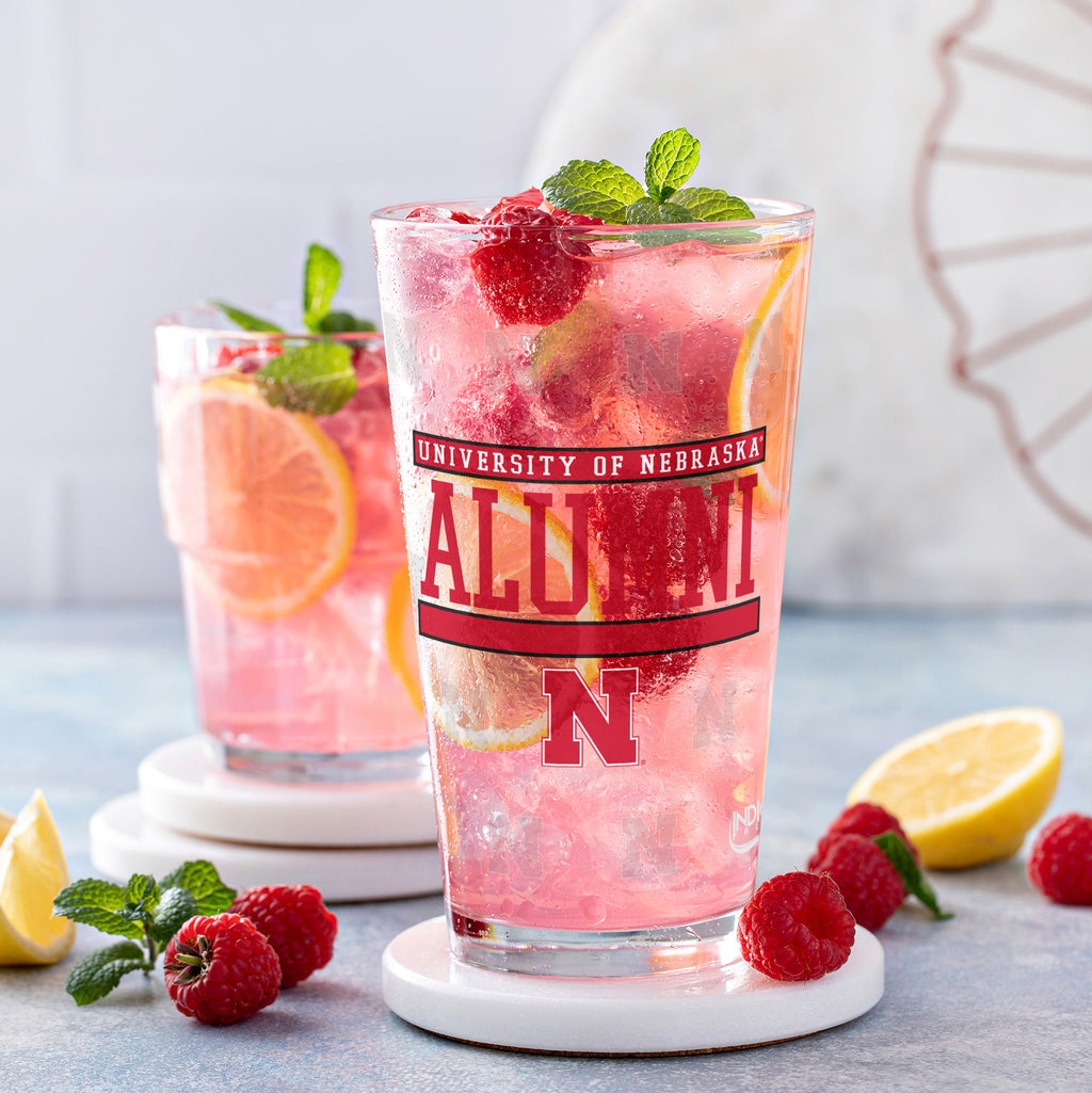 Set of 2 Nebraska Cornhuskers 16oz Alumni Pints