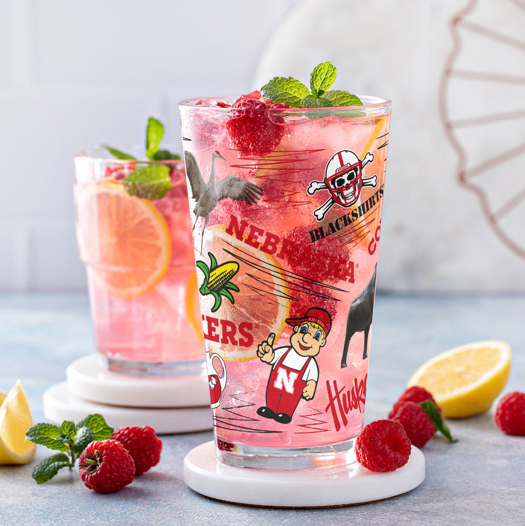 Set of 2 Nebraska Cornhuskers Local 16oz Pints