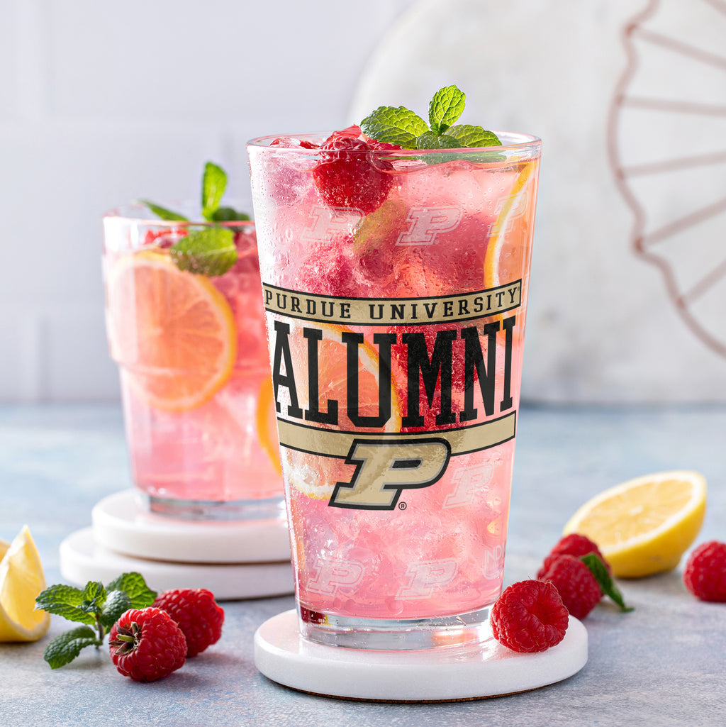Set of 2 Purdue Boilermakers 16oz Alumni Pints