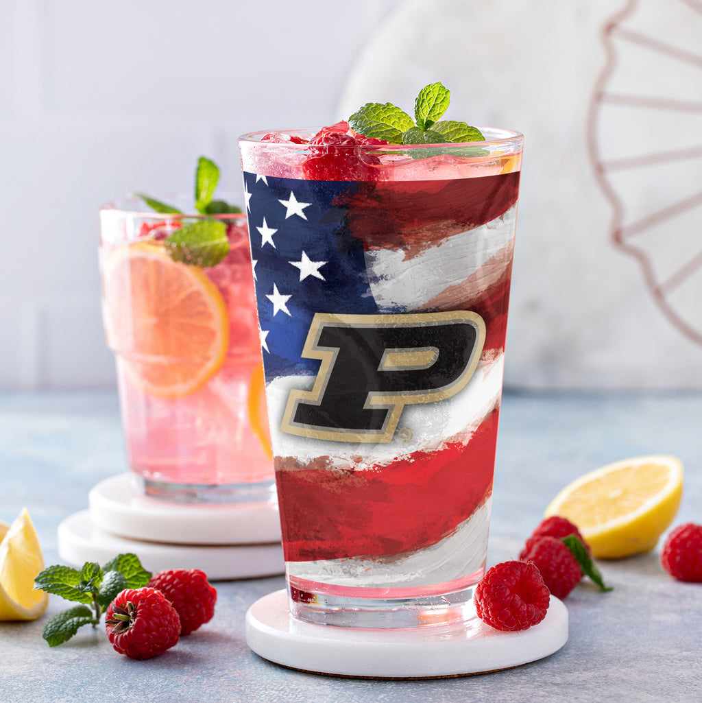 Set of 2 Purdue Boilermakers 16oz Americana Pints