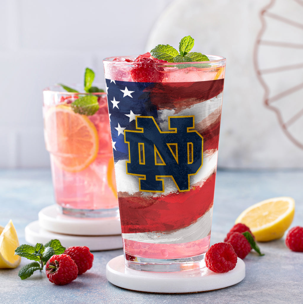 Set of 2 Notre Dame Fighting Irish 16oz Americana Pints