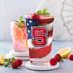 Set of 2 North Carolina State Timber Wolves 16oz Americana Pints