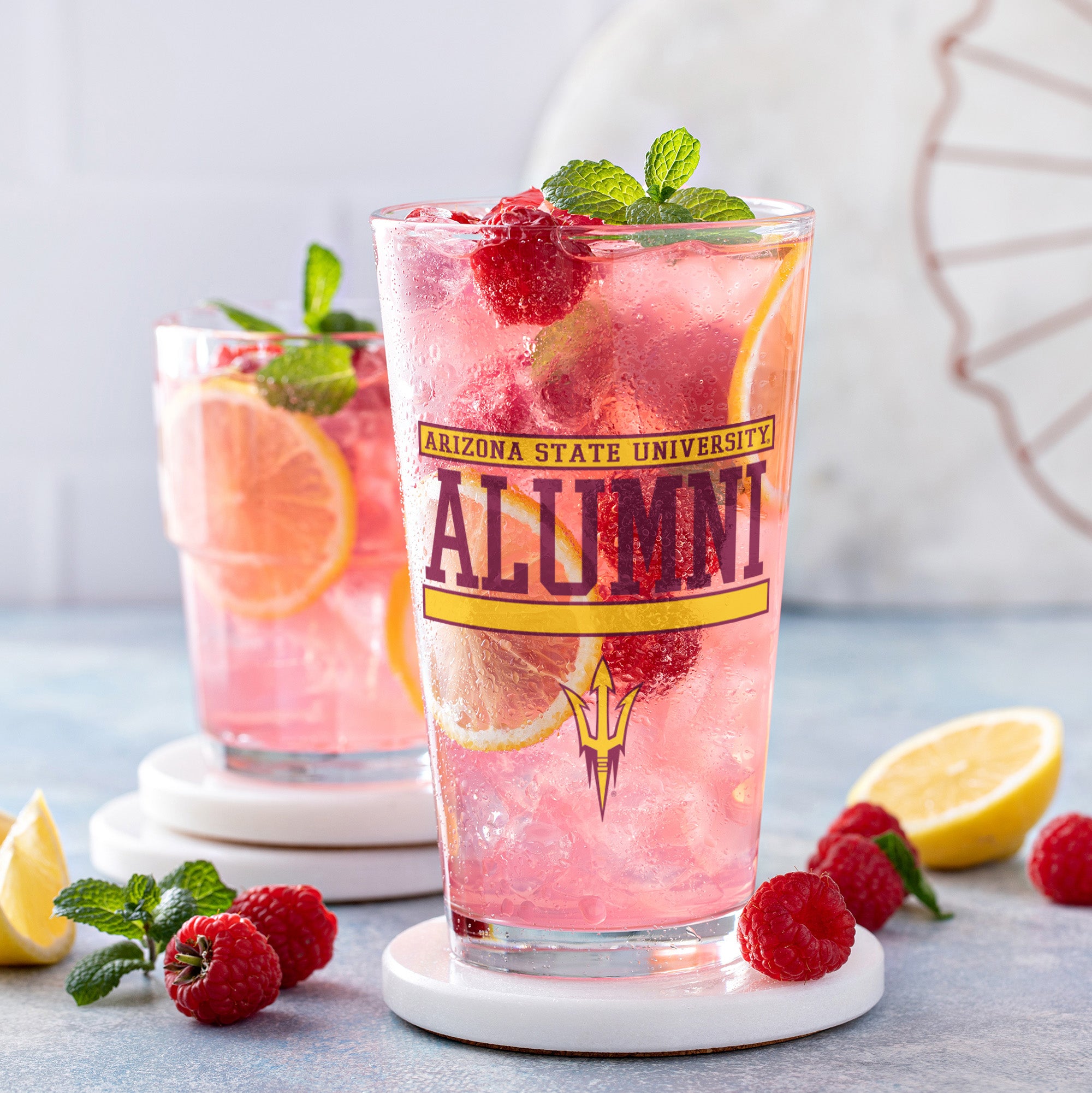 Set of 2 Arizona State Sun Devils 16oz XD Alumni Pints