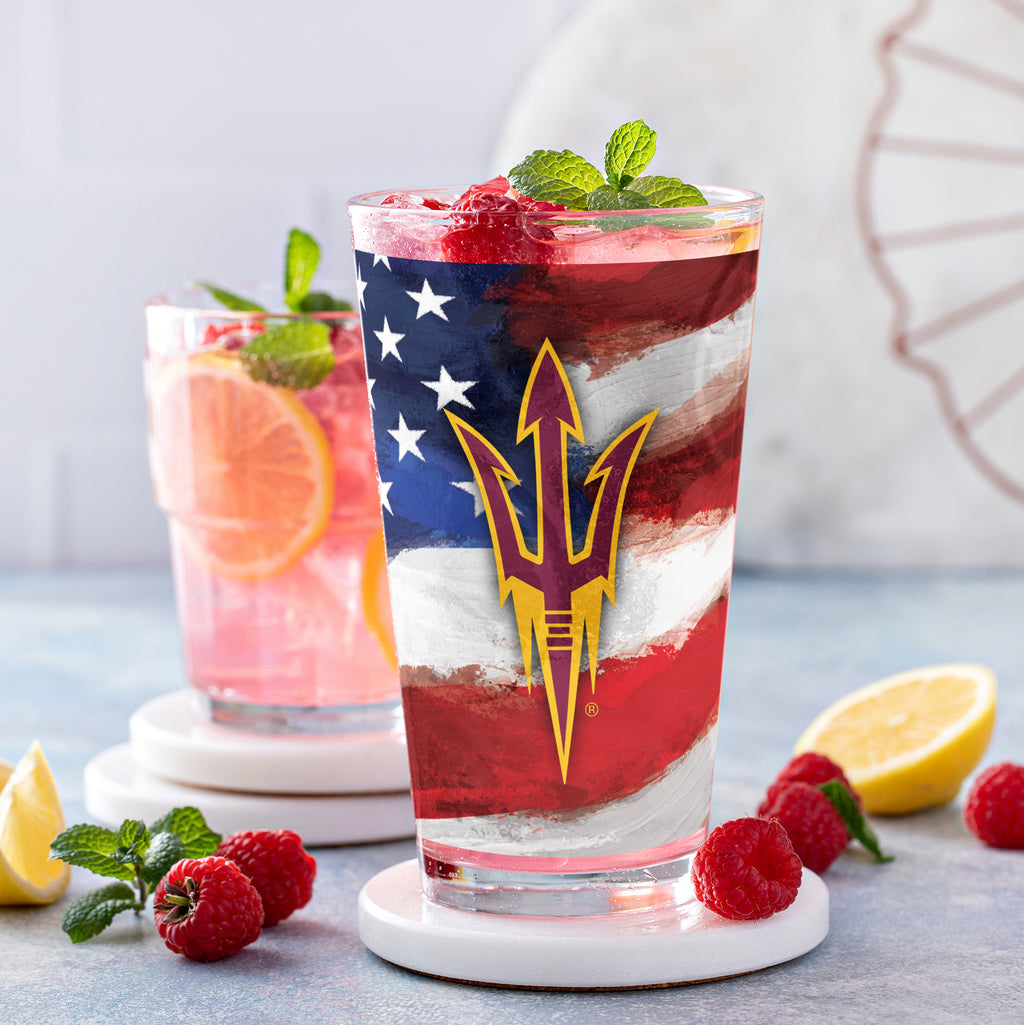 Set of 2 Arizona State Sun Devils 16oz Americana Pints
