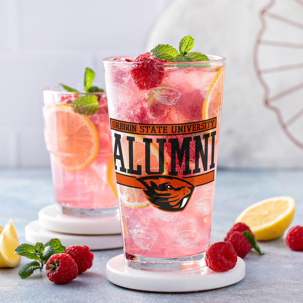 Set of 2 Oregon State Beavers 16oz Alumni Pints