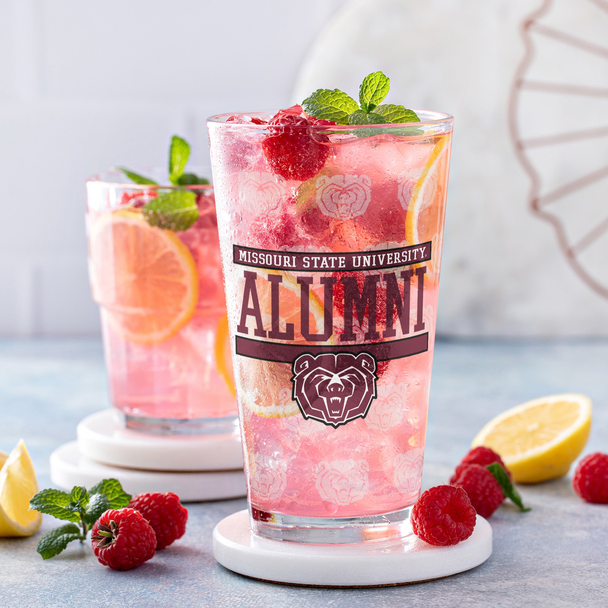 Set of 2 Missouri State Bears 16oz Alumni Pints