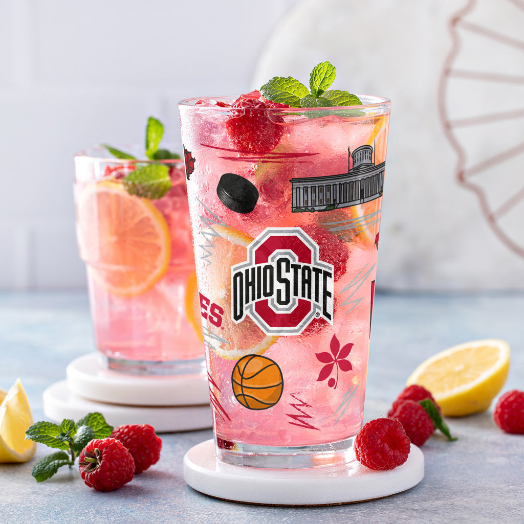 Set of 2 Ohio State Buckeyes Local 16oz Pints