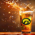 Set of 2 Iowa Hawkeyes Campus Line Art 16oz Pints