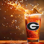 Set of 2 Georgia Bulldogs Campus Line Art 16oz Pints