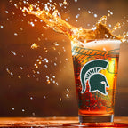 Set of 2 Michigan State Spartans Campus Line Art 16oz Pints