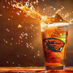 Set of 2 Oregon State Beavers Campus Line Art 16oz Pints