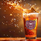 Set of 2 Missouri State Bears Campus Line Art 16oz Pints