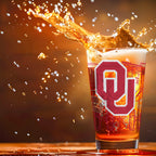 Set of 2 Oklahoma Sooners Campus Line Art 16oz Pints