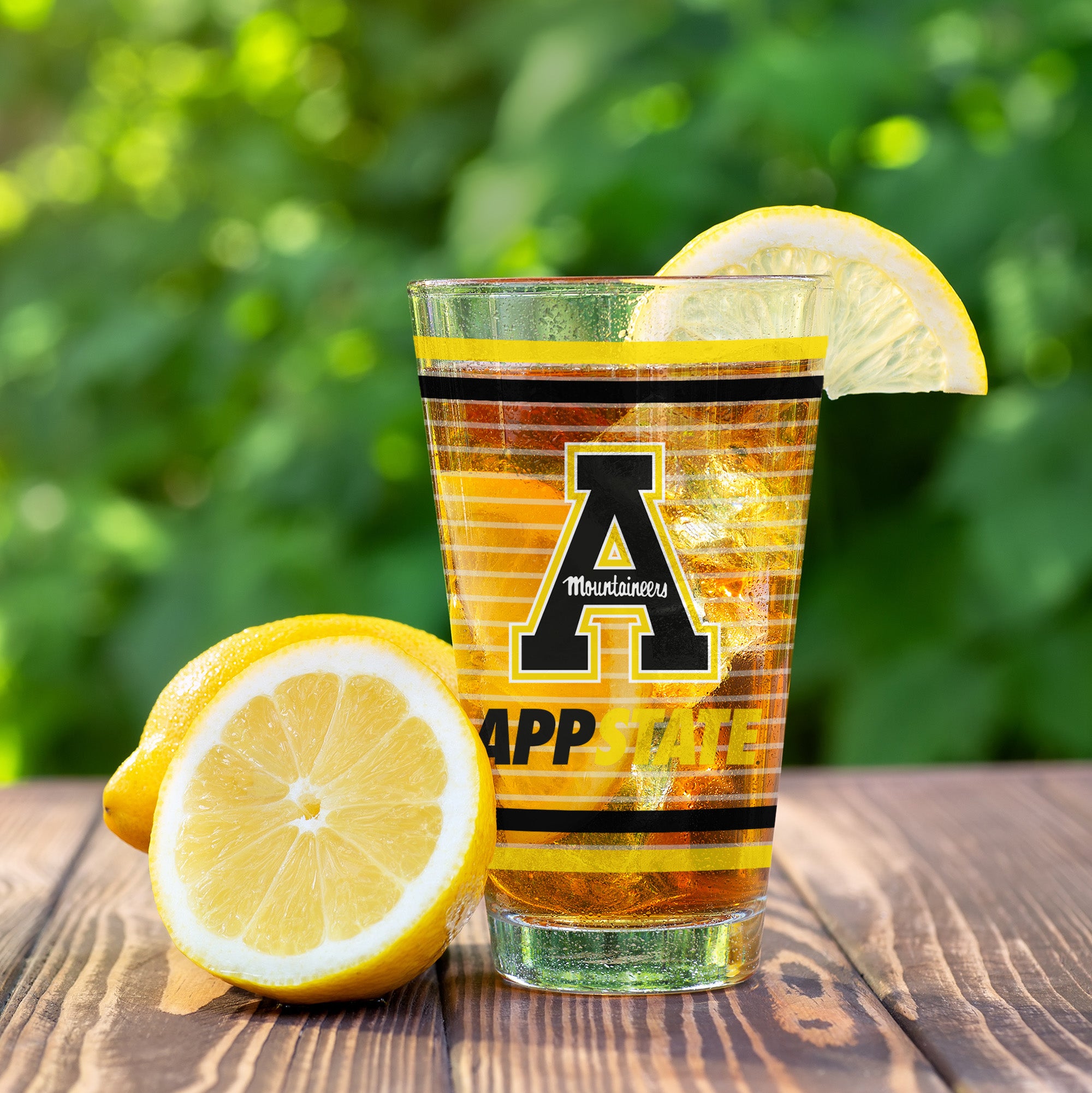 Set of 2 App State Mountaineers 16oz Ring Pints