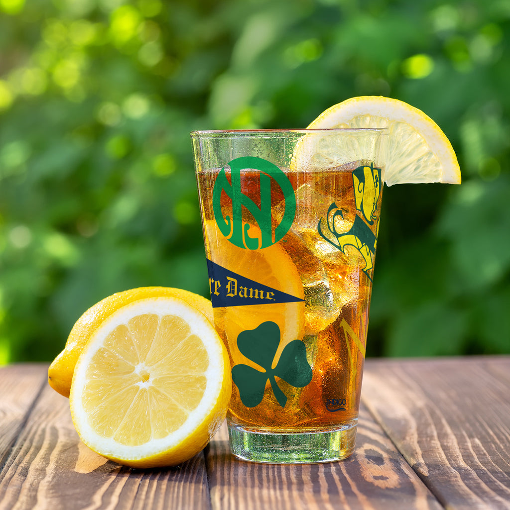 16oz Notre Dame Fighting Irish College Vault Medley Pint 2 Pack