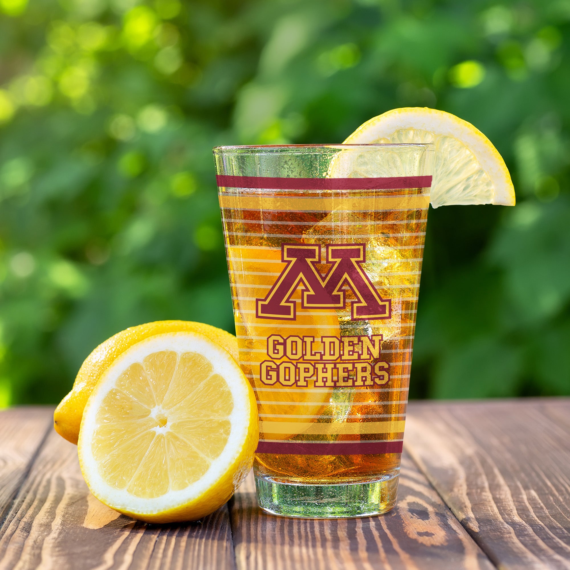 Set of 2 Minnesota Golden Gophers 16oz Ring Pints