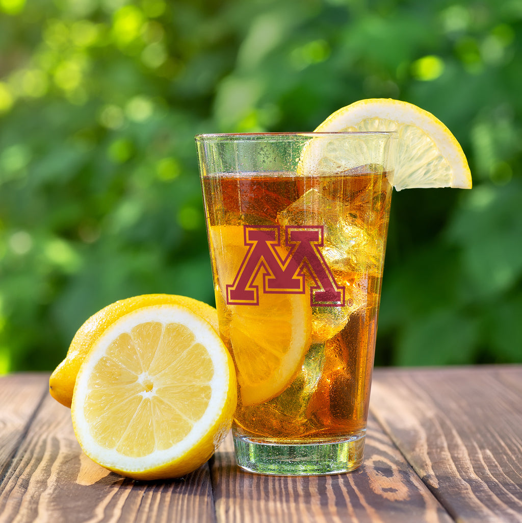 Set of 2 Minnesota Golden Gophers College Vault Sketch 16oz Pints