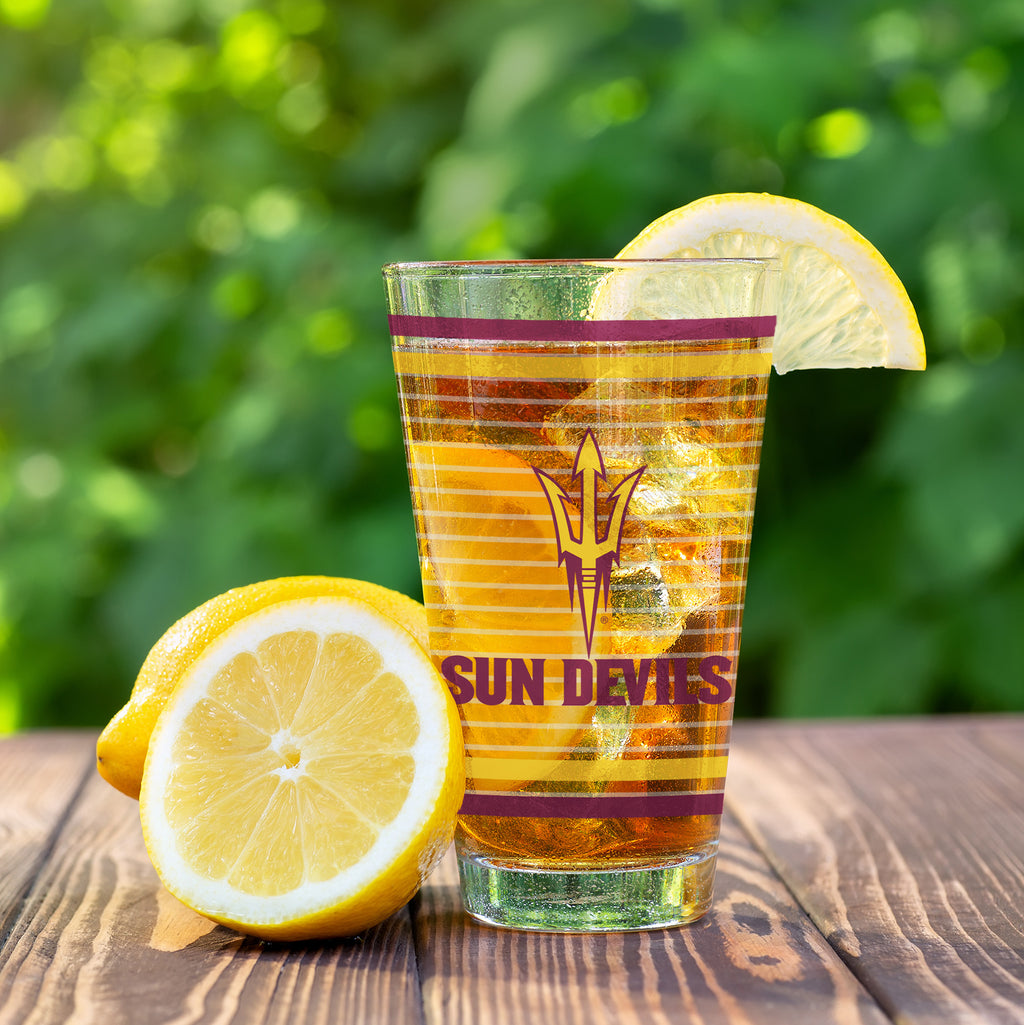 Set of 2 Arizona State Sun Devils 16oz Ring Pints