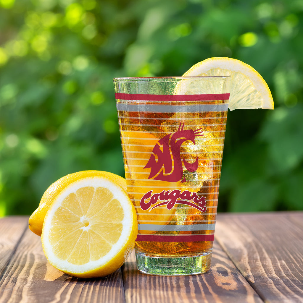 Set of 2 Washington State Cougars 16oz Ring Pints