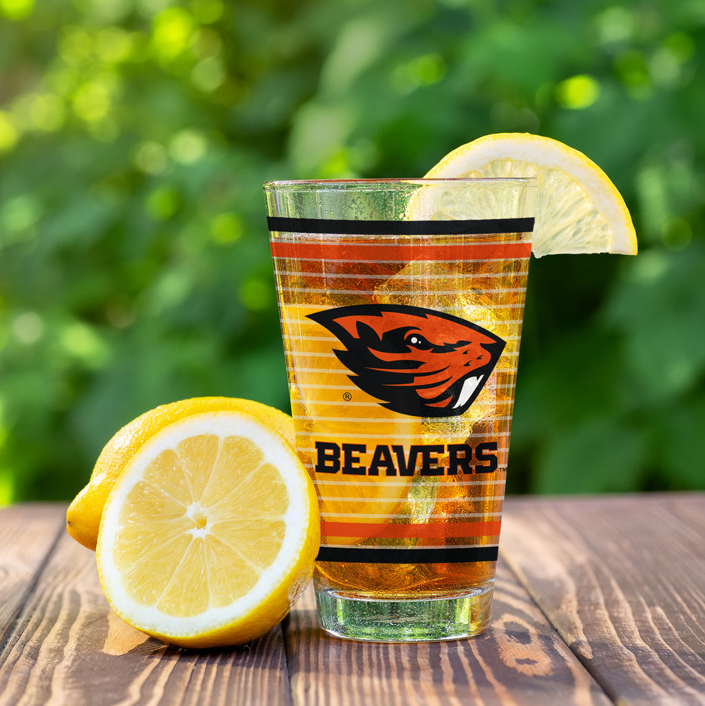Set of 2 Oregon State Beavers 16oz Ring Pints