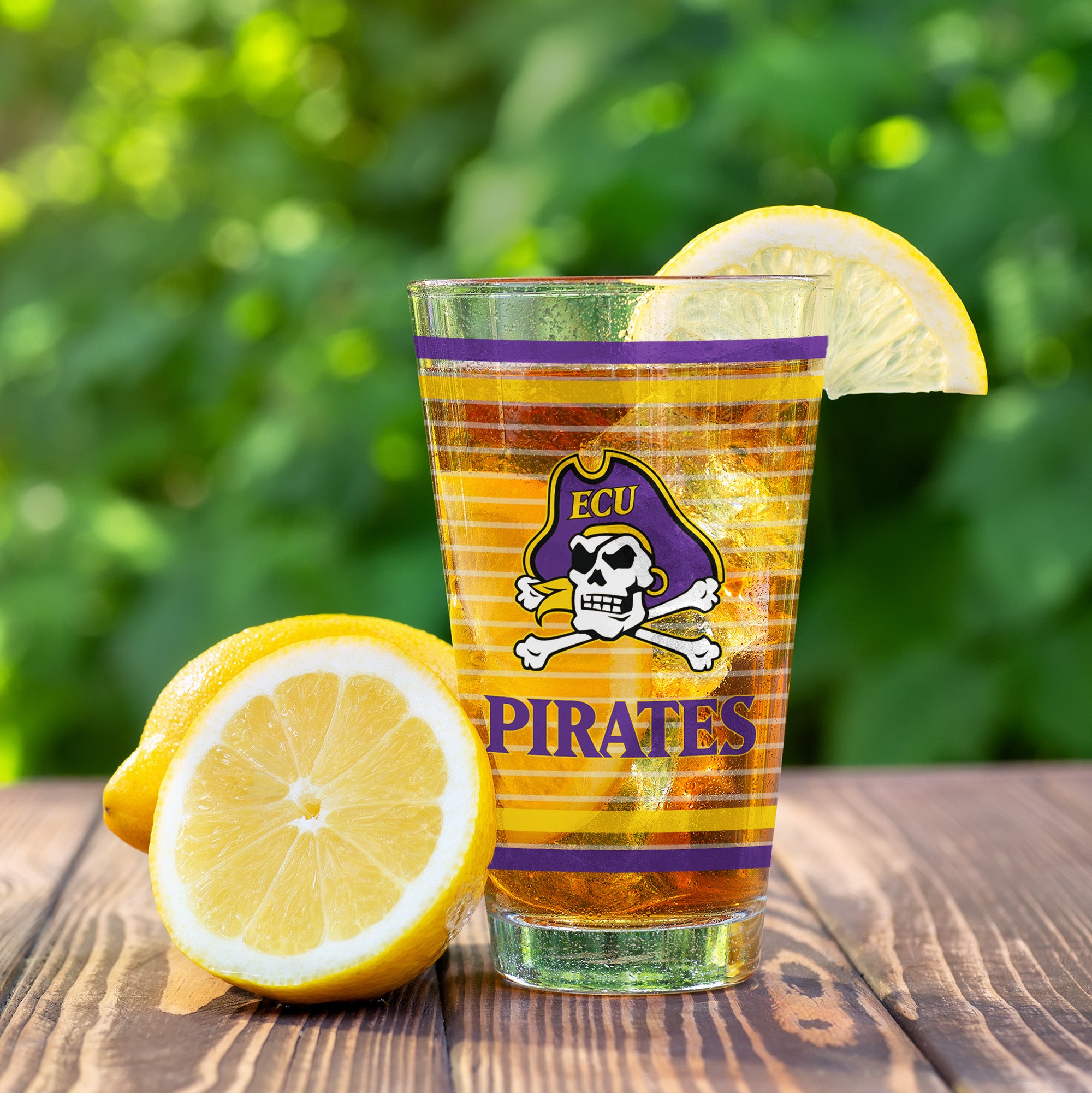 Set of 2 East Carolina Pirates 16oz Ring Pints