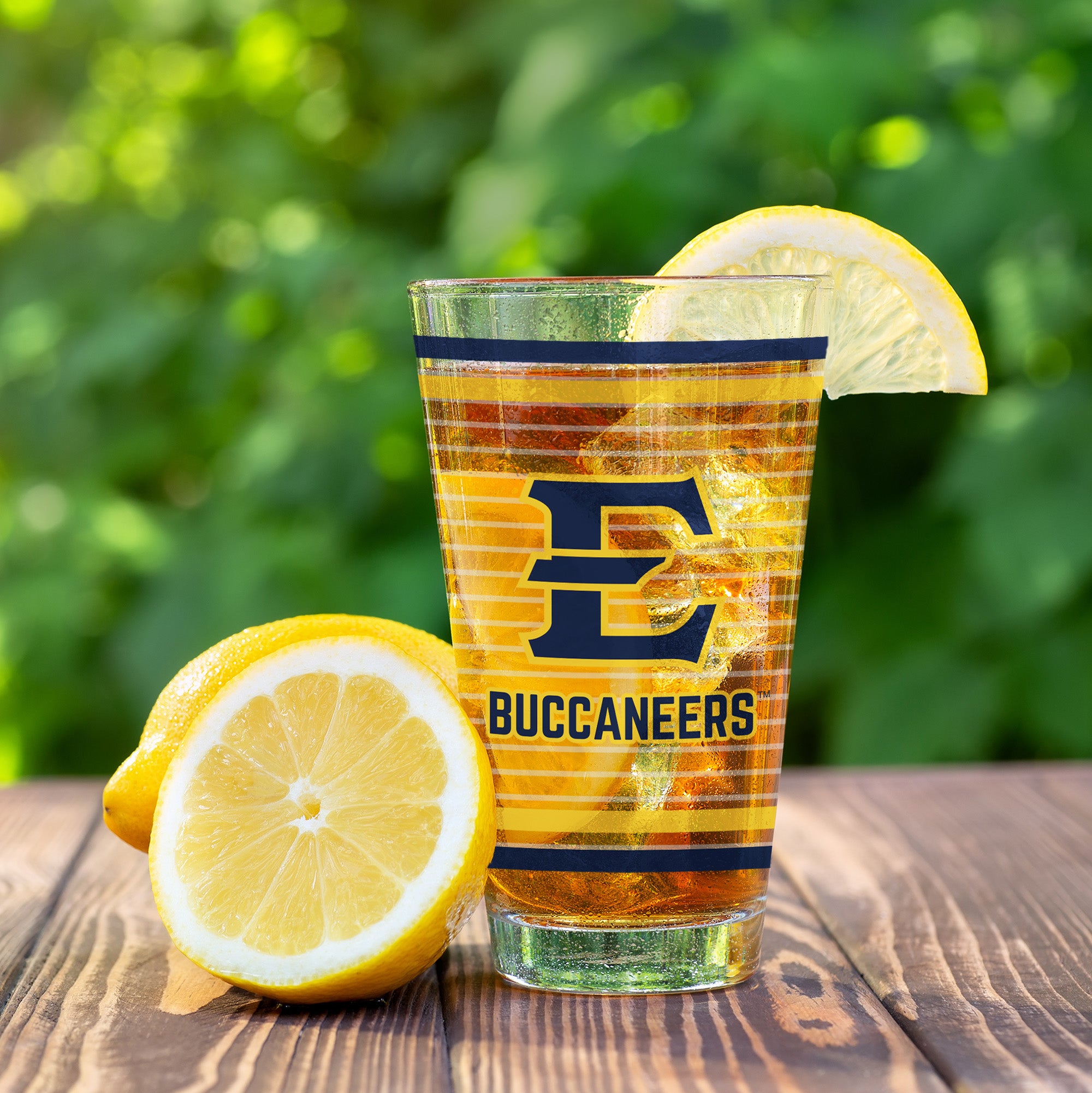 Set of 2 East Tennessee Buccaneers 16oz Ring Pints