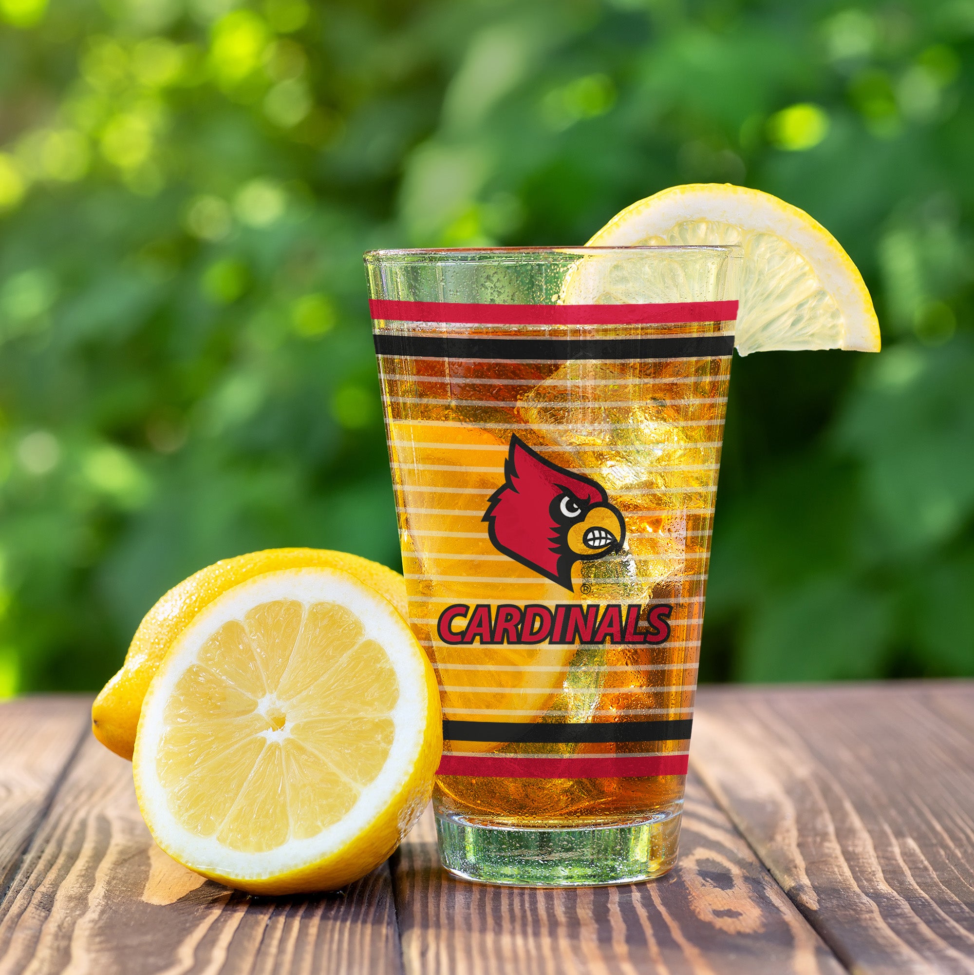 Set of 2 Louisville Cardinals 16oz Ring Pints