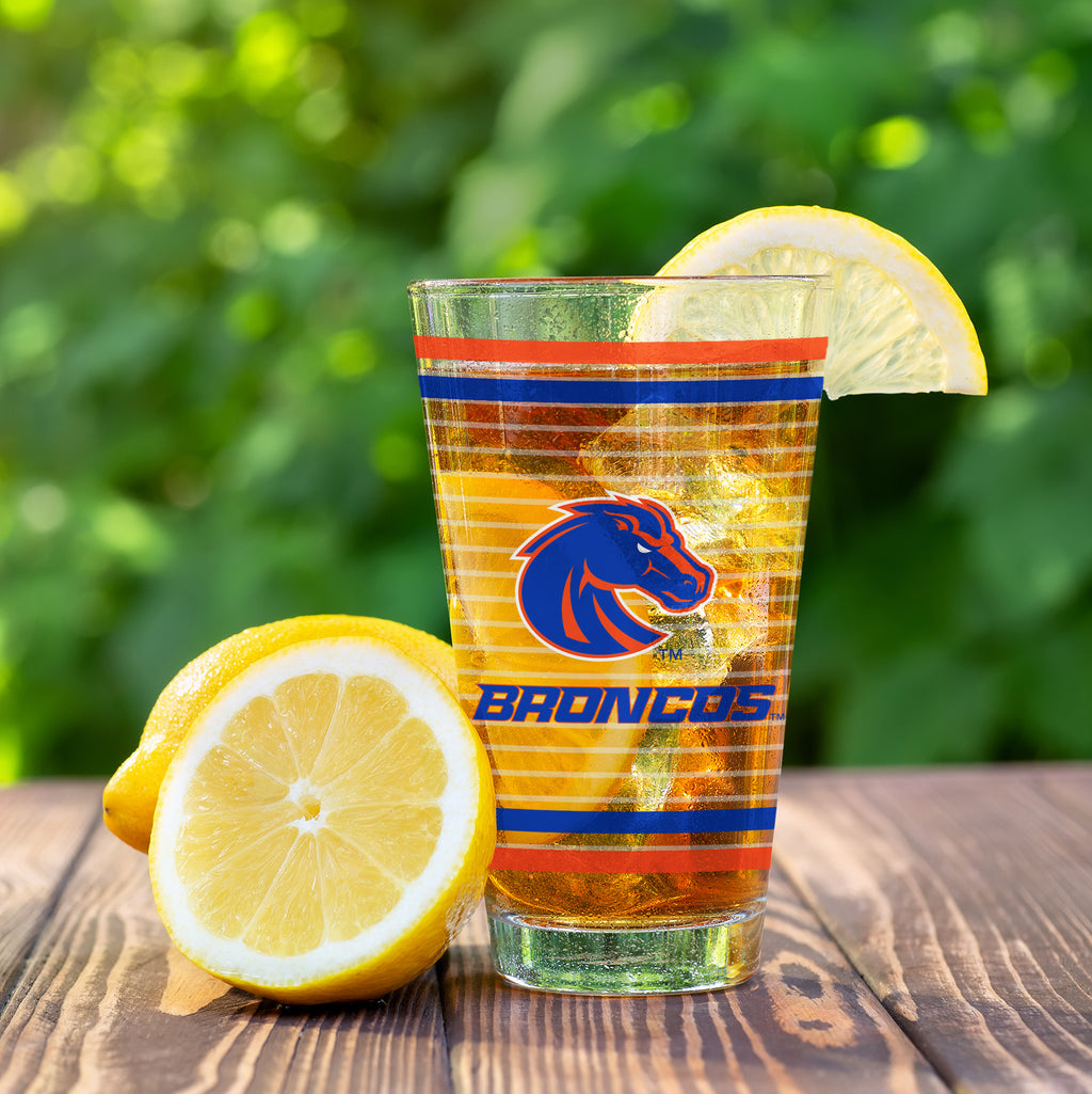 Set of 2 Boise State Broncos 16oz Ring Pints