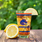 Set of 2 Boise State Broncos 16oz Ring Pints