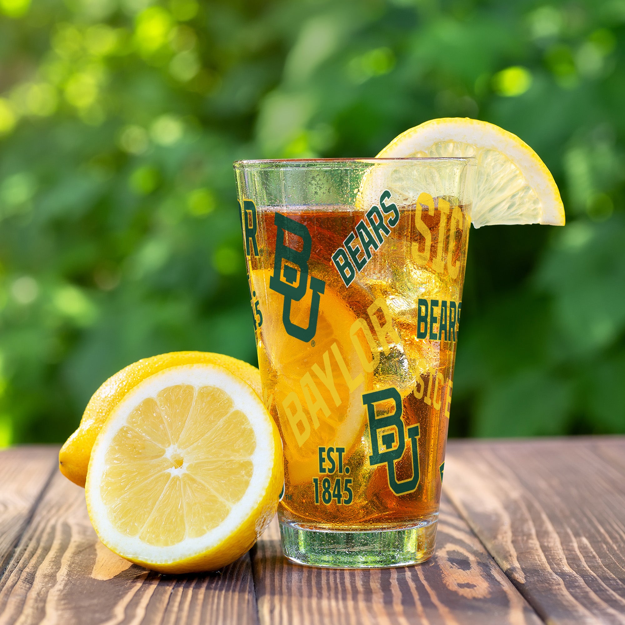 Set of 4 Baylor Bears 16oz Medley Pint Glasses