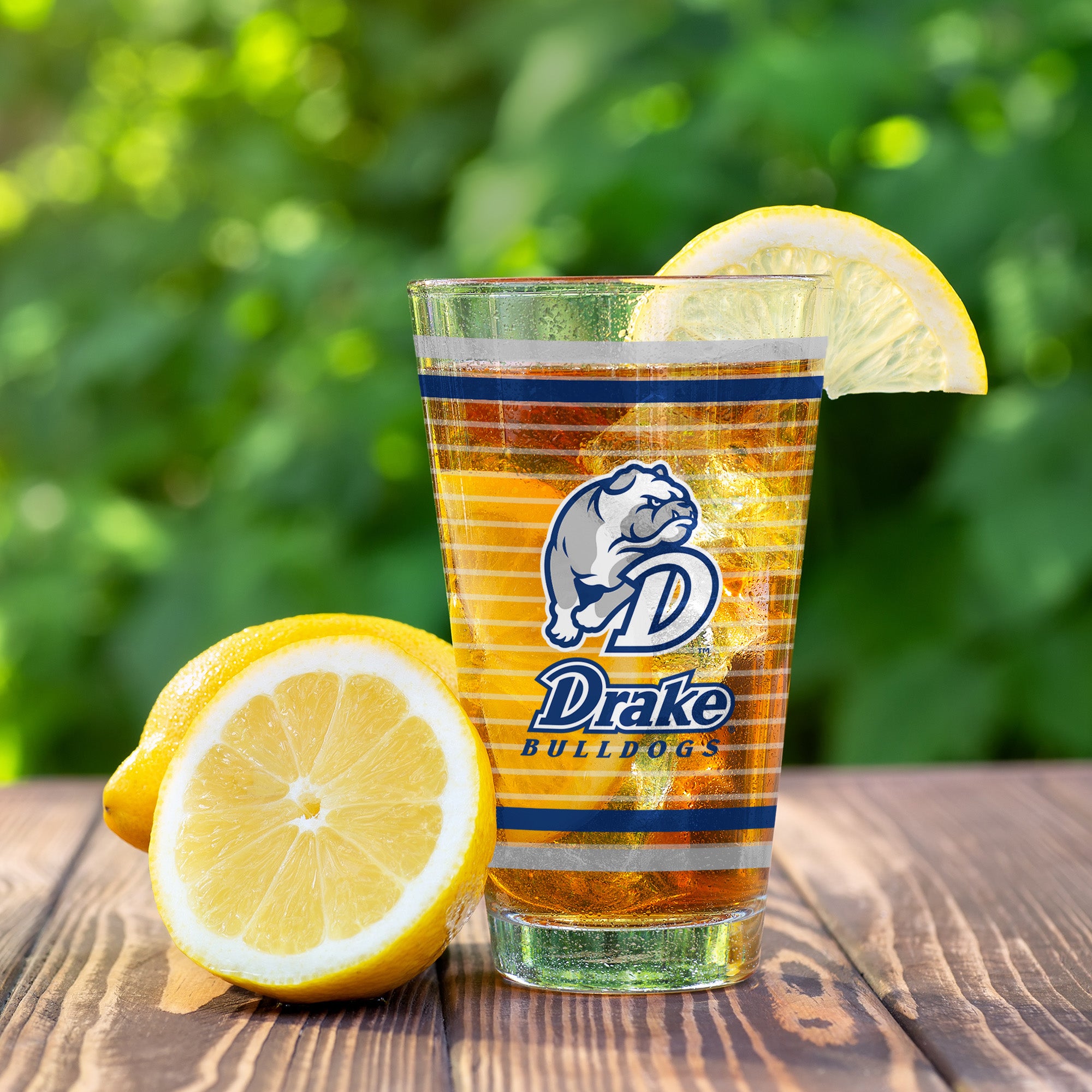Set of 2 Drake Bulldogs 16oz Ring Pints