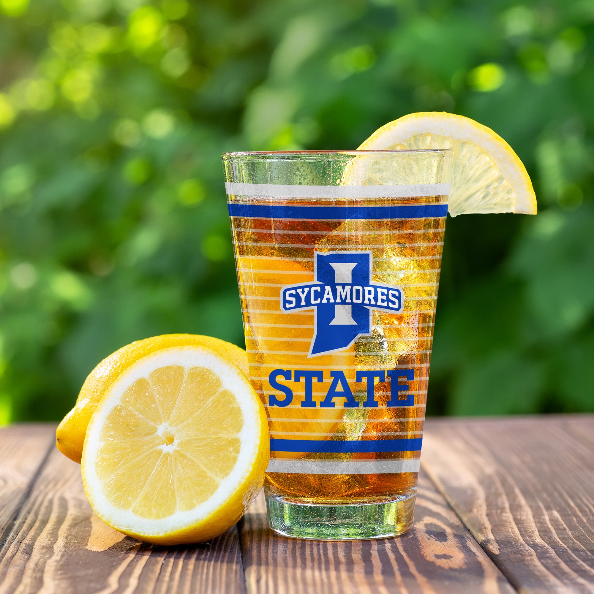 Set of 2 Indiana State Sycamores 16oz Ring Pints