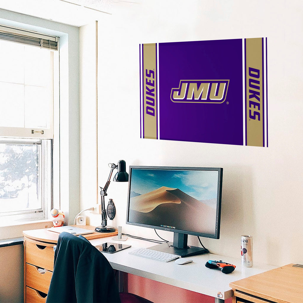James Madison Dukes Classic Poster 12" x 18"