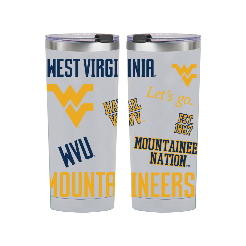 24oz West Virginia Mountaineers Medley Stainless Steel Tumbler
